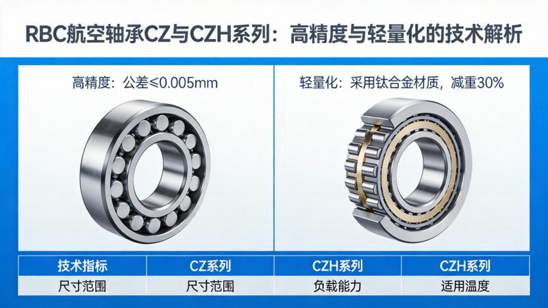 RBC航空轴承CZ与CZH系列:高精度与轻量化的技术解析-第1张图片 RBC航空轴承CZ与CZH系列:高精度与轻量化的技术解析-第1张图片